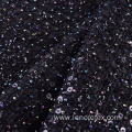 Polyester Paillettes Tweed Metallic Sequin Embroidery Fabric